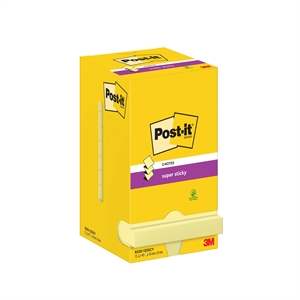 3M Post-it Z-Notes 76 x 76 mm, Super Sticky giallo - confezione da 12